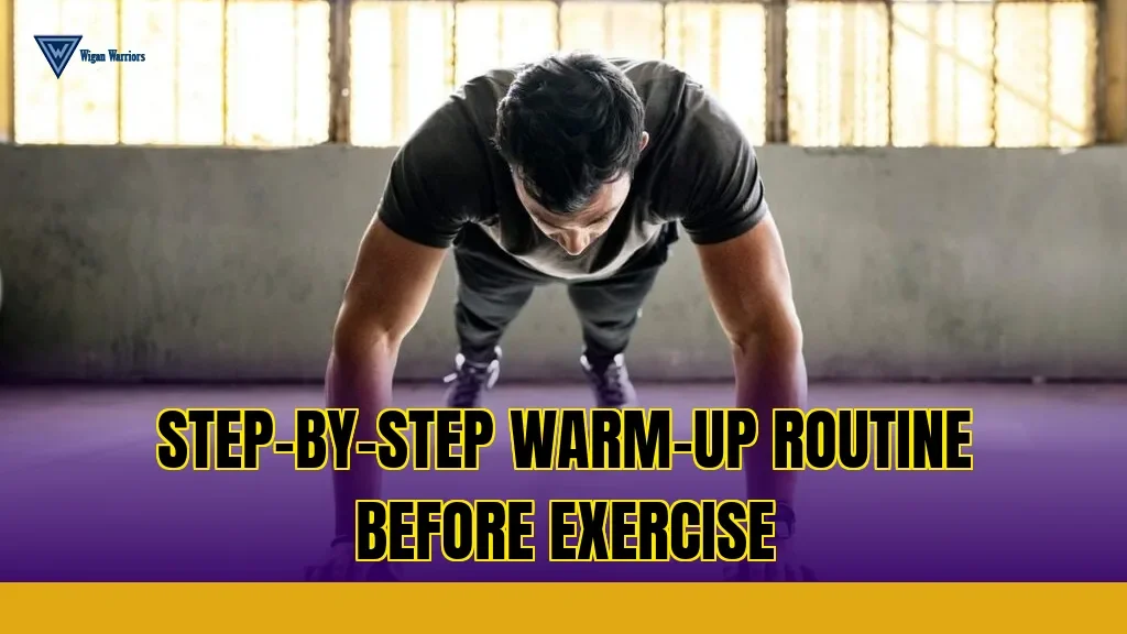 Step-by-step warm-up routine before exercise